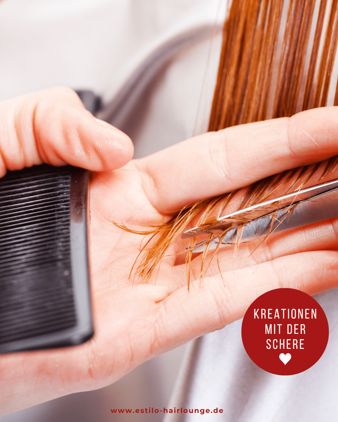 Kreativ sein - Haarschnitt mit Schere
