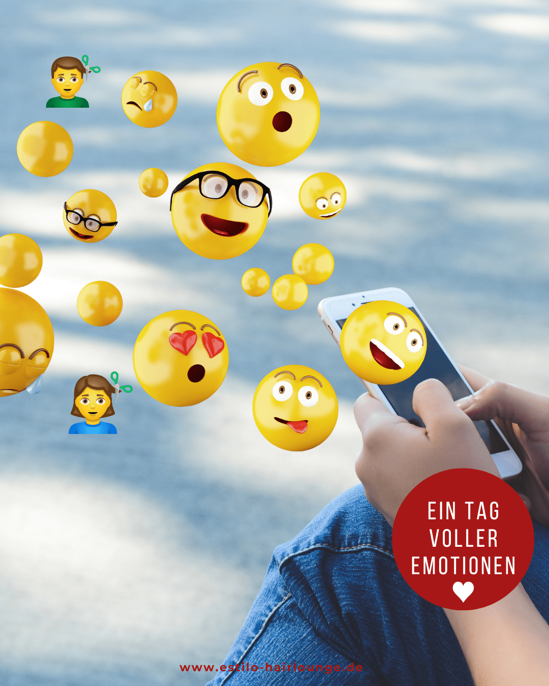 Handy mit Emojis